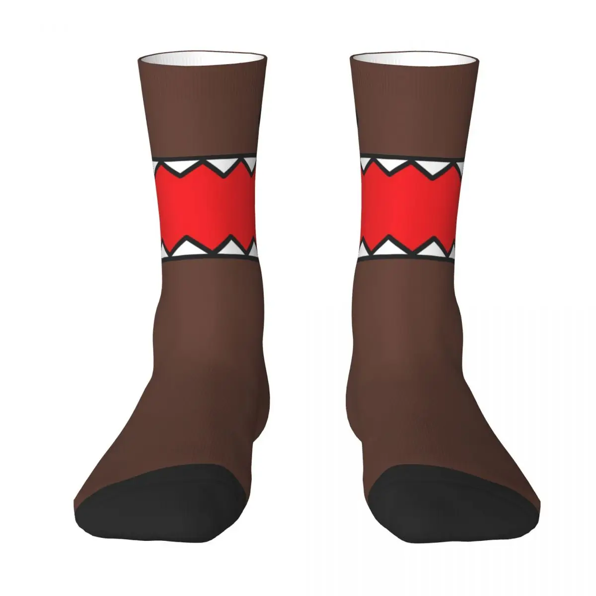 Domo Kun Doll Face Stockings Printed Vintage Socks Autumn Anti Bacterial Socks Women Men Climbing High Quality Socks