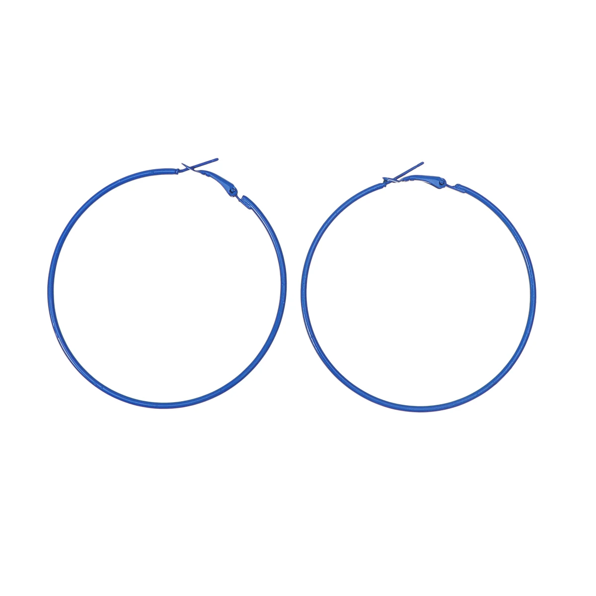 

Alloy Big Circle Earrings Earrings Lightweight Vintage Earbobs For Women Durable Fashion Jewelry Decor Blue 6Cm