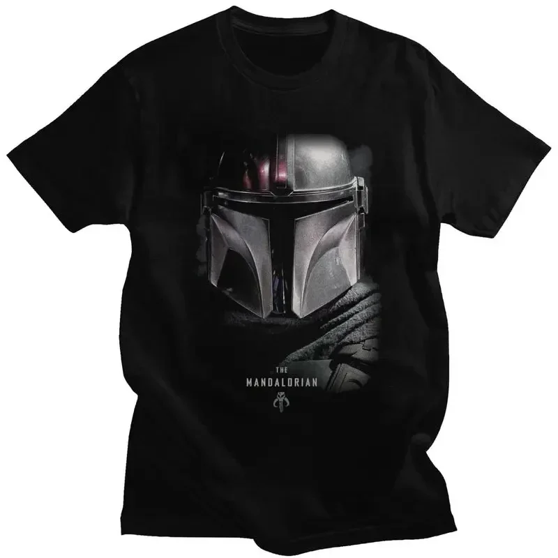 Men's M-Mandalorians T Shirts Short Sleeved Cotton Tshirt Stylish T-shirt Printed Tee Plus Size Clothing