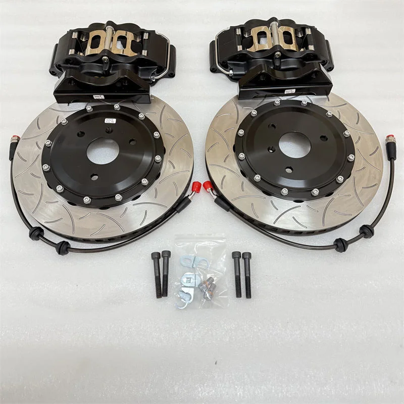 Custom New 4 Pots Brake Caliper Dragon Slot Disc Kit Front Wheel Rear Brake for Smart 451 Chery A7