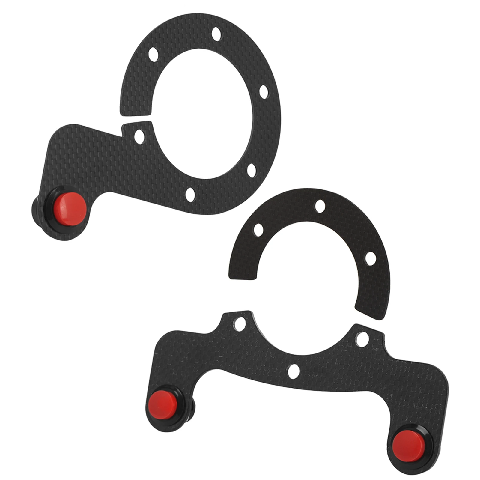 Car Steering Wheel External Horn Button Kits With 6 Bolts for MOMO/OMP/Nardi/Sparco/VERTEX Carbon Fiber External Horn Button Kit view 3