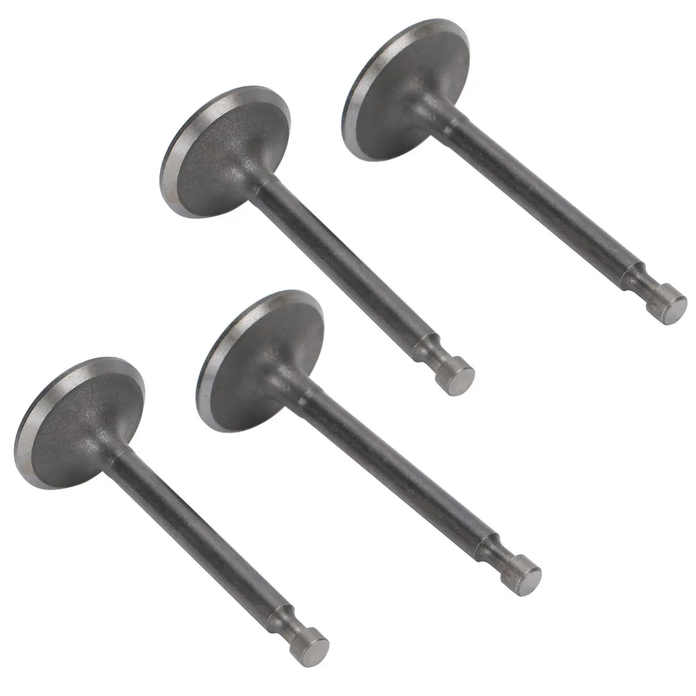 2PCS Dark Silver Intake Exhaust Valve Kit Compact Metal Generator Valve Set Round Head Easy to Install for 170F GX210