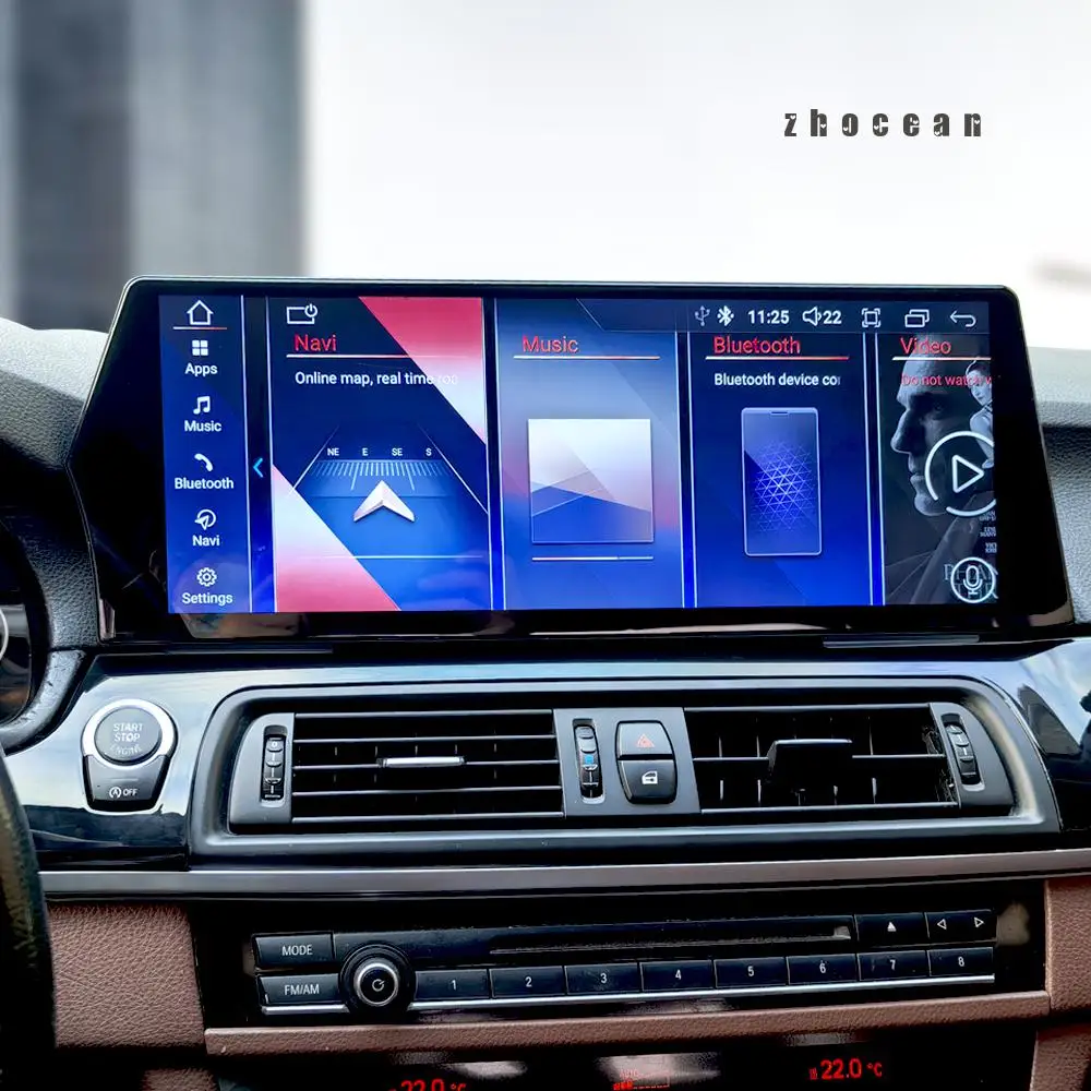 15.5 بوصة سنابدراجون أندرويد 13 راديو السيارة Carplay شاشة السيارات الوسائط المتعددة الملاحة لاعب لسيارات BMW 5series F10 F11 2011-2017