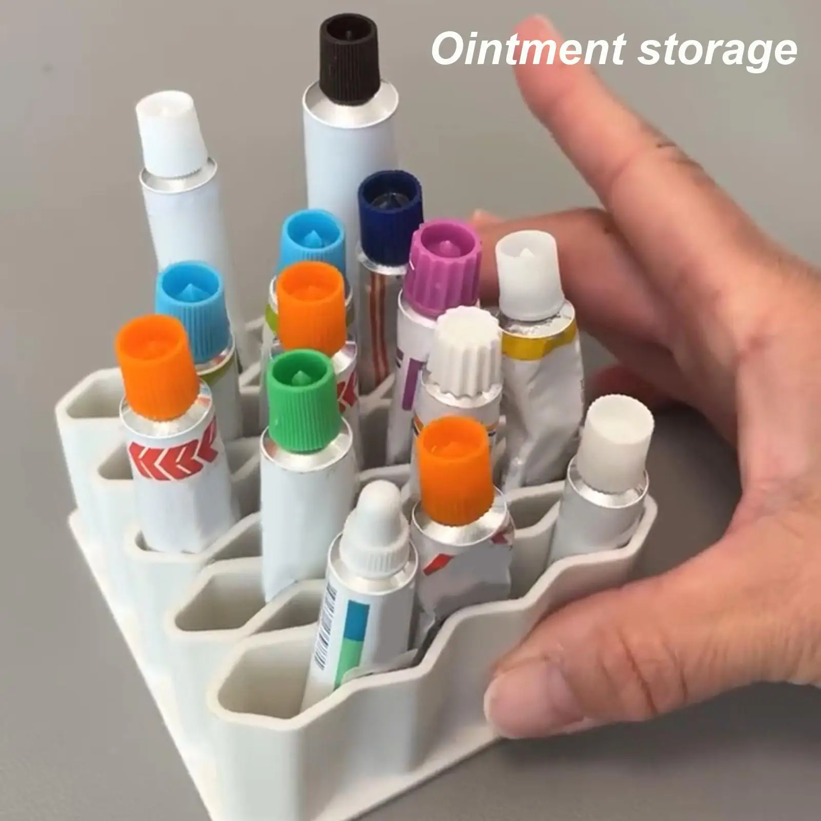 

household medicine compartment organizer Ointment storage box Tubular categorized storage box Portable Dispenser Ointment Divide