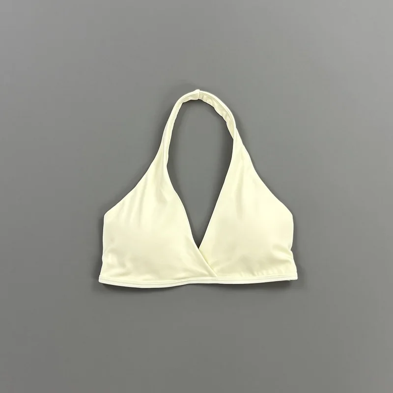 HISTELLO Origin Neckholder-BH Damen Rückenfreier Sport-BH Weich Elastisch Atmungsaktiv Fitness-Top Pilates Gym Running Yoga Unterwäsche – Detail 12