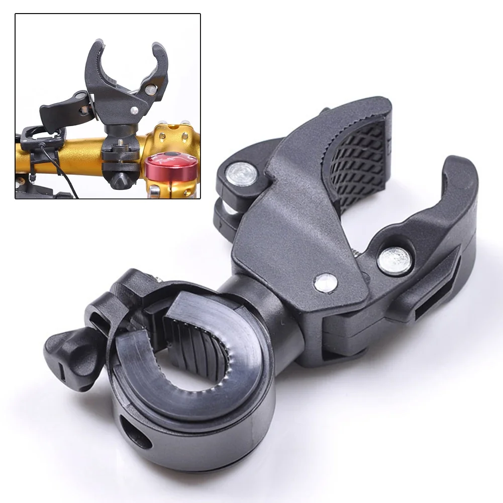 Cycling Bicycle Light Holder Bike Light Mount Quick Installation Wear-resistant Adjustable 90 Degrees Anti-corrosion