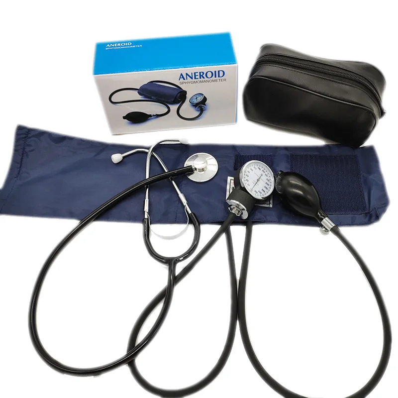 kit-de-equipamentos-medicos-monitor-de-pressao-arterial-manual-com-estetoscopio-esfigmomanometro-aneroide