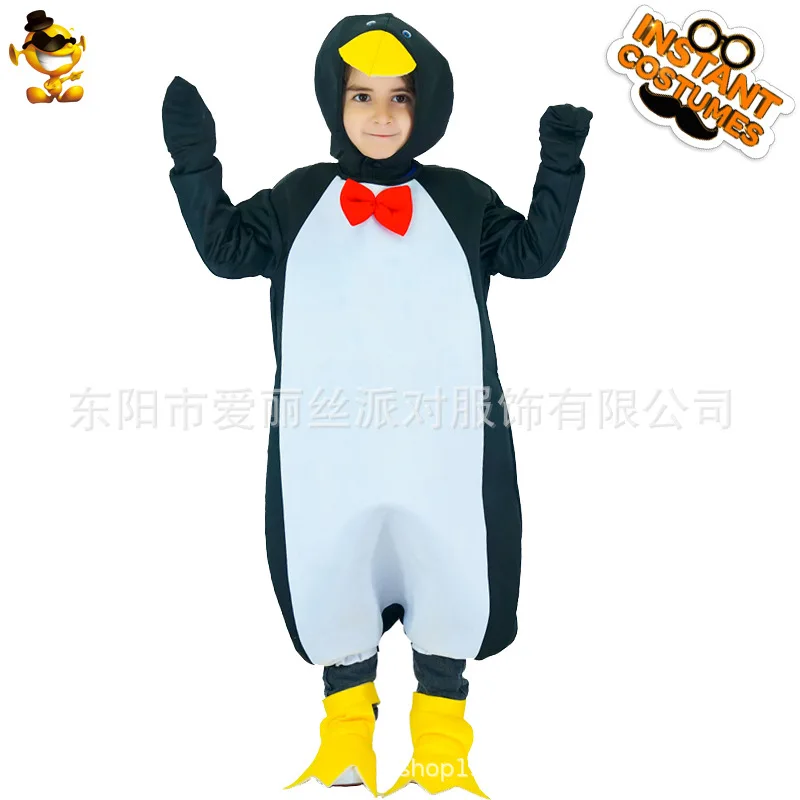 مجموعة أزياء البطريق للأطفال، زي تنكري للهالوين، زي أداء لمرحلة لعب الأدوار