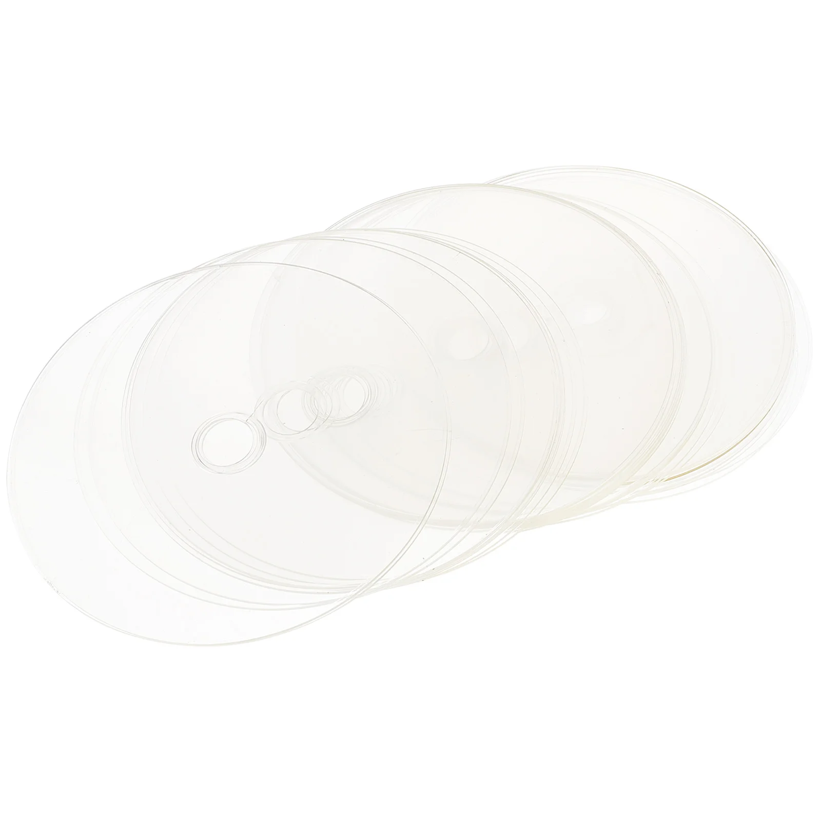 

30Pcs Transparent DIY Clear Cd Discs Round Blank Disks for Creative Kids Handmade Craft Material Early Education