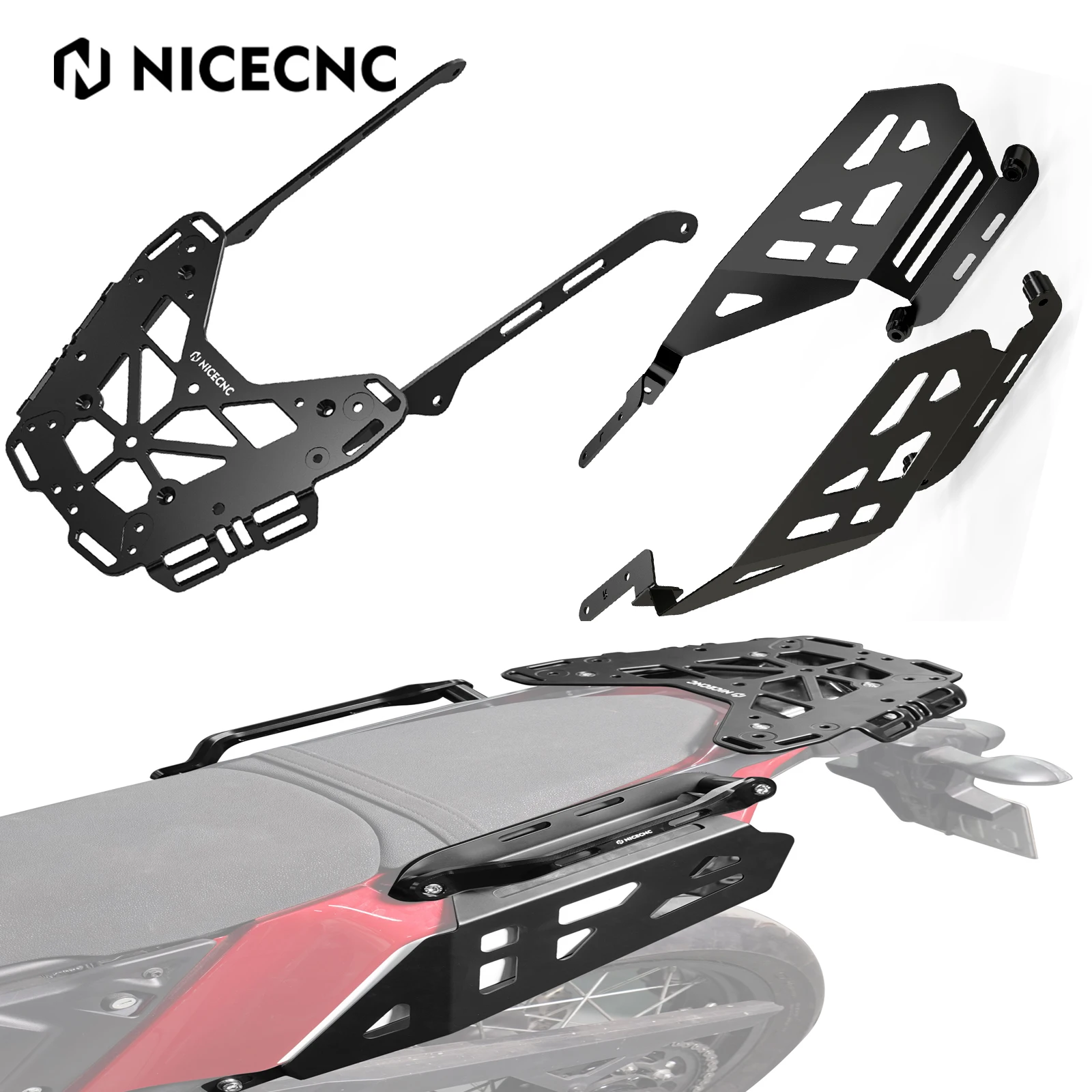 

For Yamaha Tenere 700 2019-2024 Motorcycle Rear Luggage Rack Side Luggage Carrier Passenger Handle For Yamaha Tenere 700 XTZ700
