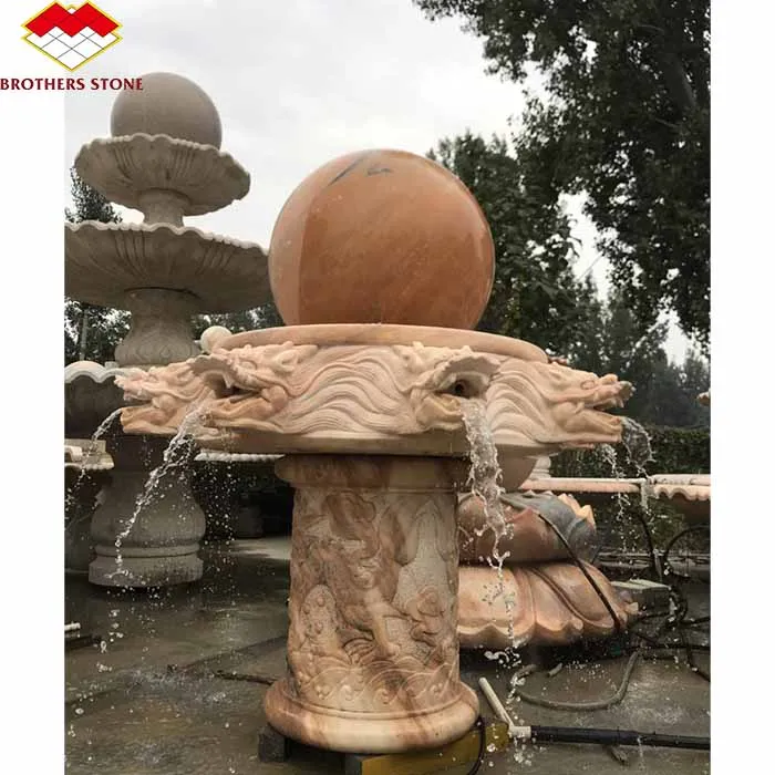 Large Cut-to-Size Luxury Modern Design Decorative Natural Stone Marble Honed Polished Finish Easy Installation Water Fountain