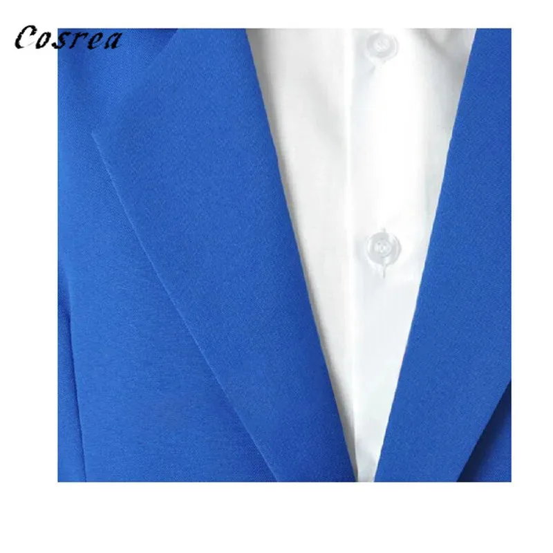Kids Adult Anime Detective Conan Case Closed Conan Edogawa Edogawa Konan Cosplay Costume Uniform Sets Coat shorts For Mens Women