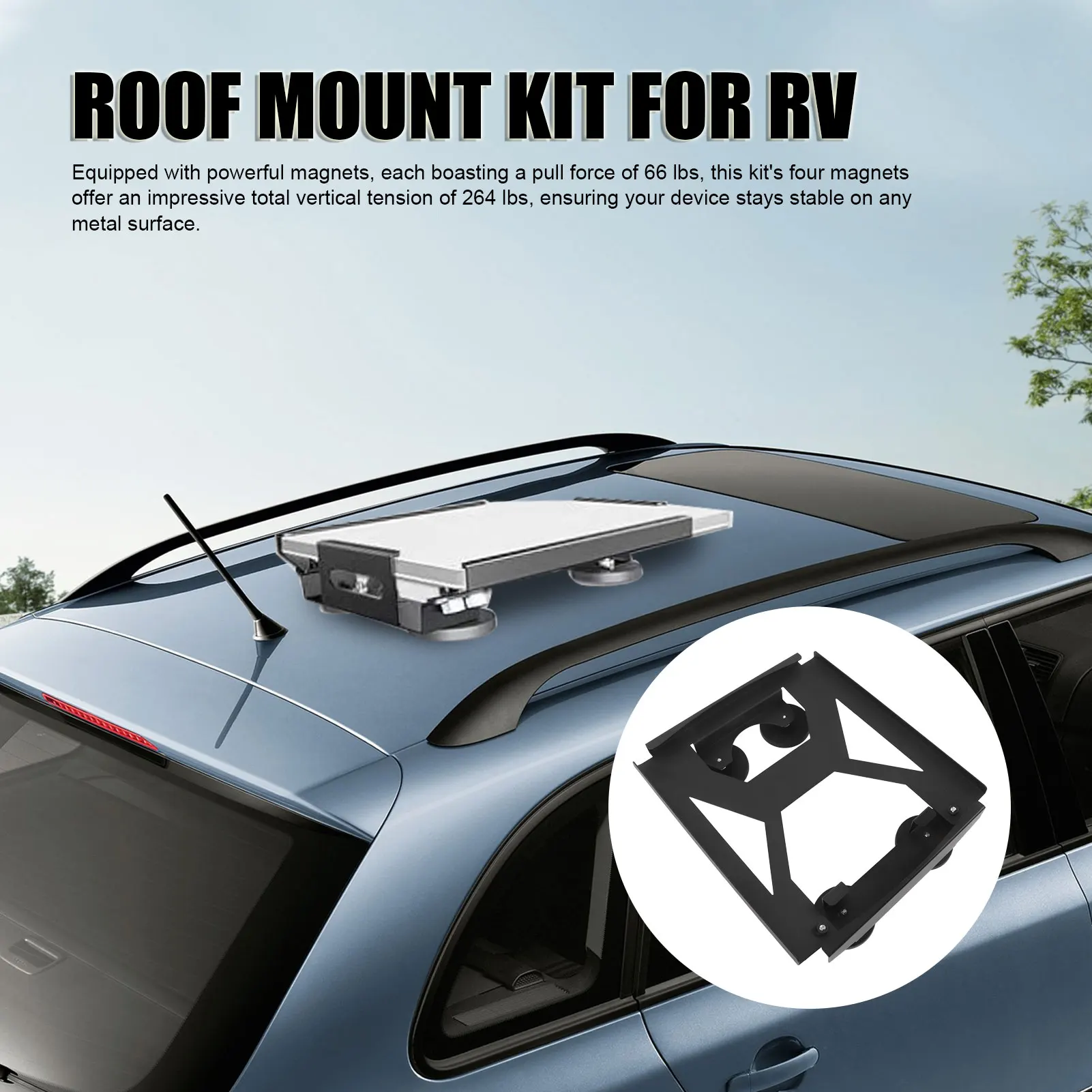 

Roof Mounting Bracket Kit for RV Roof Mount High Stability Long Life High Bearing Capacity Easy Install for Yacht SUV