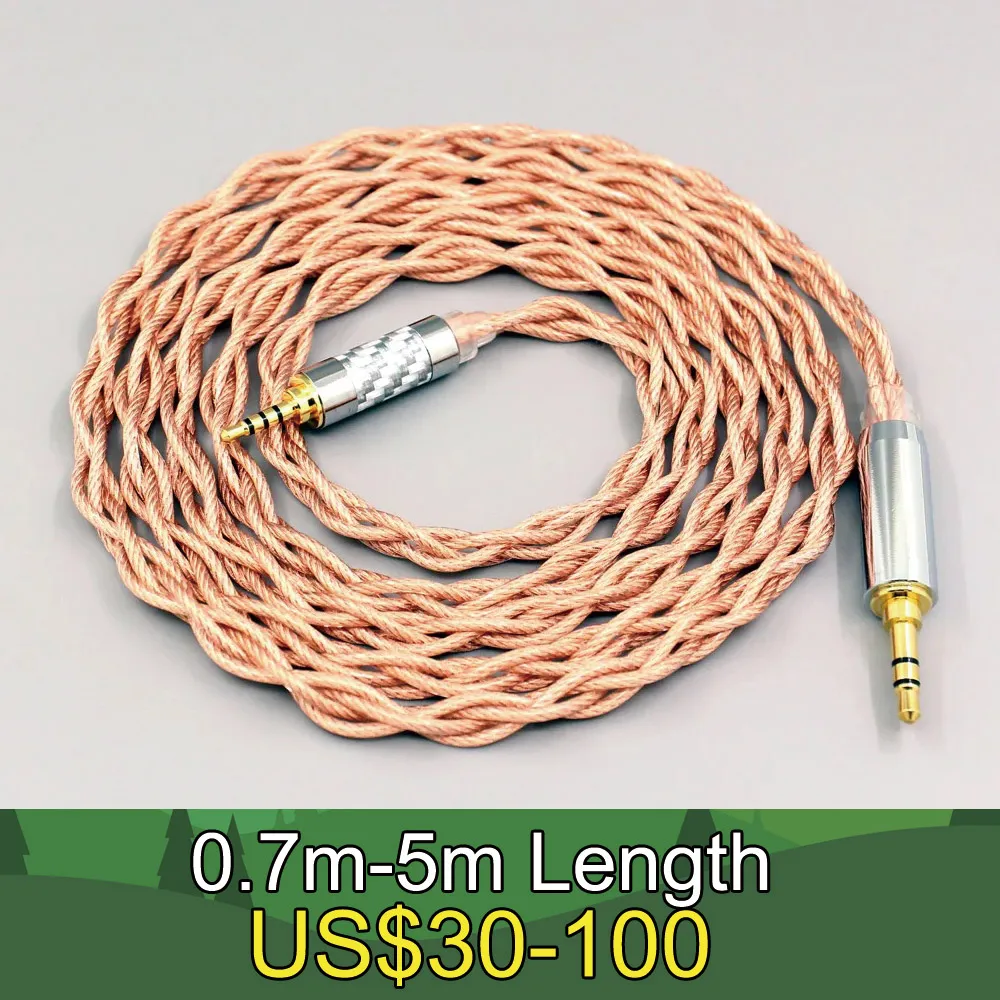 

Graphene 7N OCC Shielding Coaxial Mixed Earphone Cable For beyerdynamic DT 240 Pro DT240Pro Shure AONIC 50 LN007804