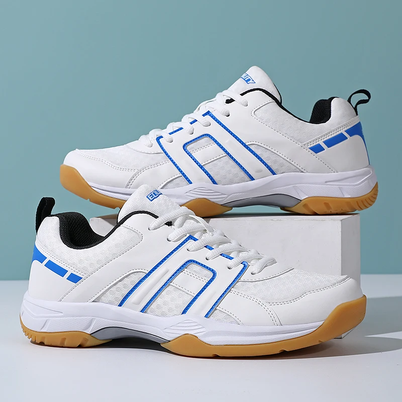 

2025 New Table Tennis Shoes - Breathable, Wear-Resistant, Non-Slip Rubber-Soled Lace-Up Badminton Shoes