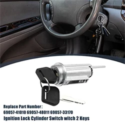 1Set Ignition Switch Lock Cylinder & Keys 69057-33170 69057-41010 69057-48011 For Toyota Avalon Camry Solara 1997-2001