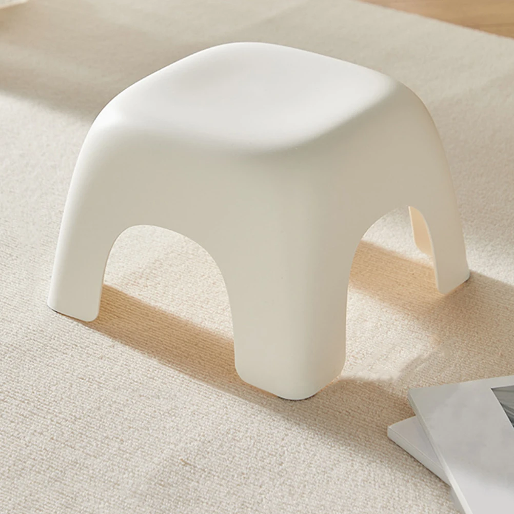 

Bathroom Step Stool Plastic Foot Stool for Adults Kids Non Slip Lightweight Practical Compact Size Versatile Placement