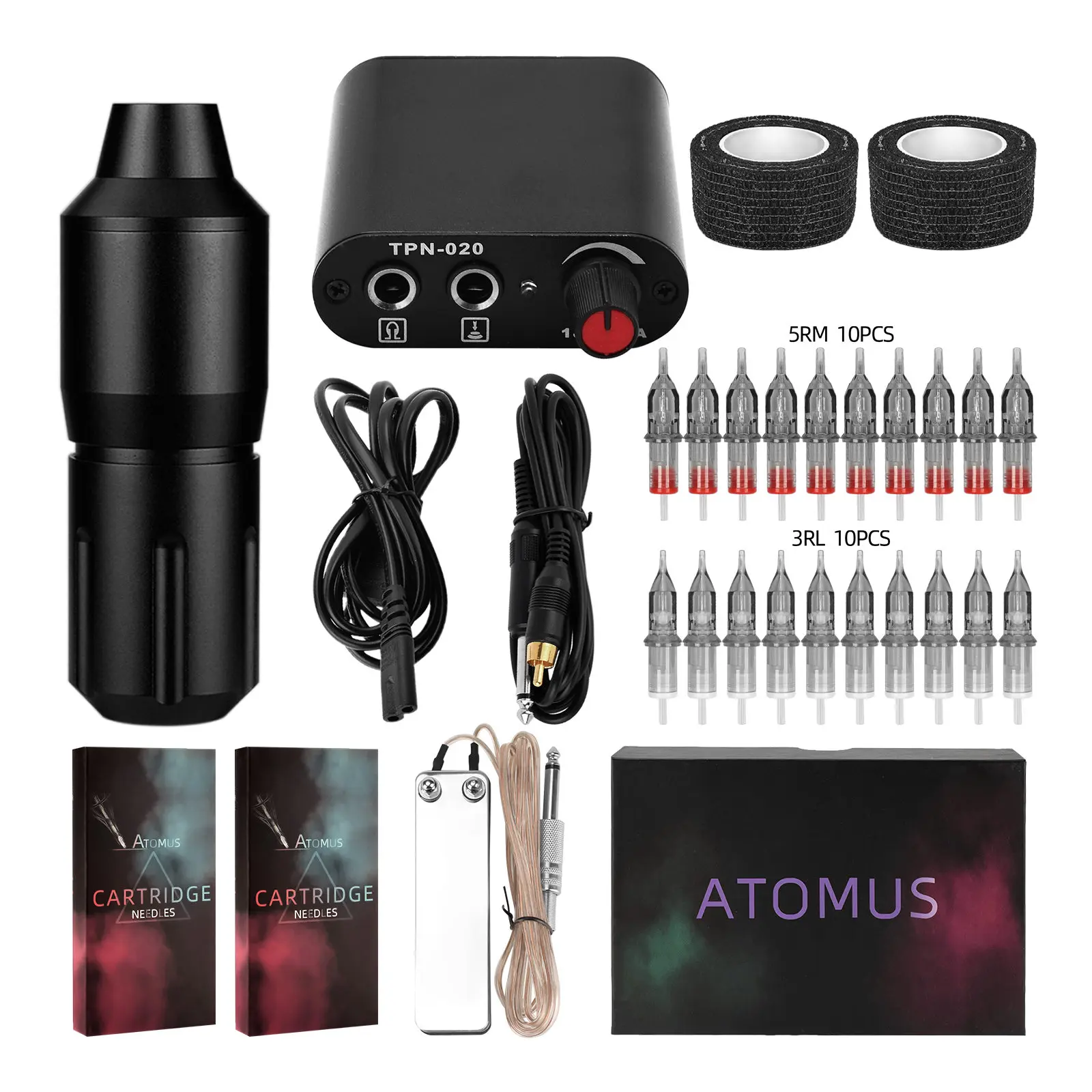 

Complete Tattoo Kit Professional Rotary Tattoo Machine Pen Kit With Cartridges Needles Beginners Tattoo Accessories Supplies