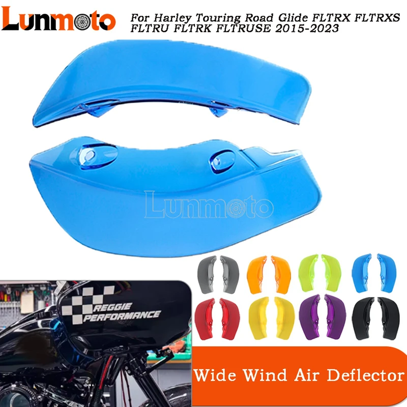 

Motorcycle Part Anti-Corrosion Side Wide Wind Air Deflector Windscreen Stylish Fairing For Harley Road Glide Ultra CVO 2015-2023