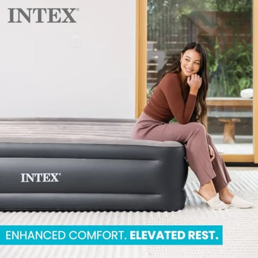 Dura-Beam Plus Deluxe Pillow for outdoor use: Fiber-Tech material, gray color, built-in electric pump and 600lb weight capacity - view 4