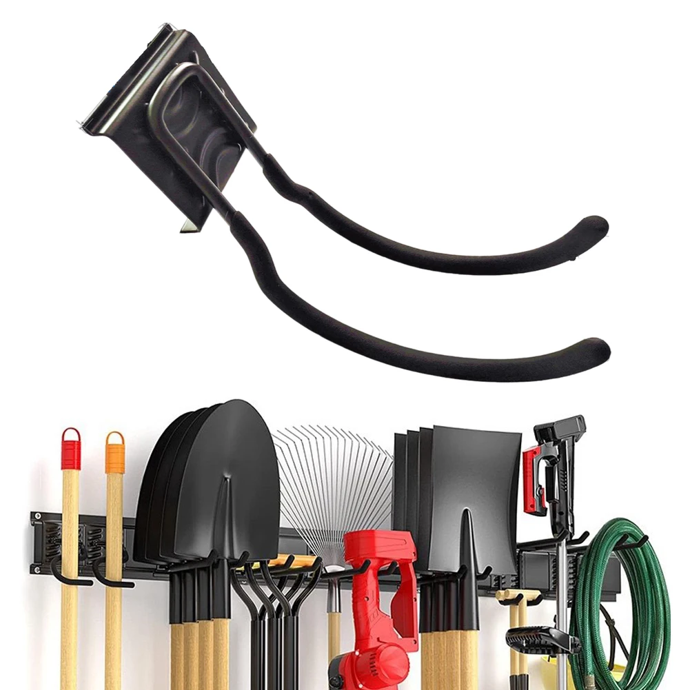 Heavy-Duty Tool Organizer Hooks Adjustable Wall Mount Storage Rack Carbon Steel Material For Garage Garden