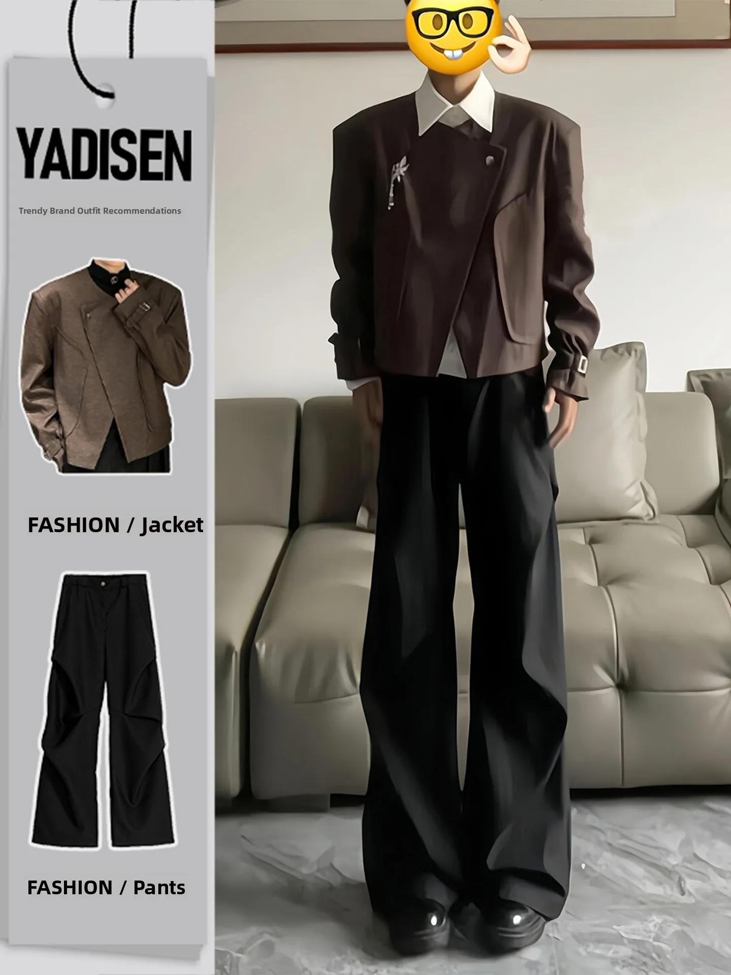 

Мужской модный комплект Cleanfit с брюками-клеш и флисовой подкладкой, осенне-зимний, с эффектом драпировки, премиум-класса, с длинными рукавами, молодежный