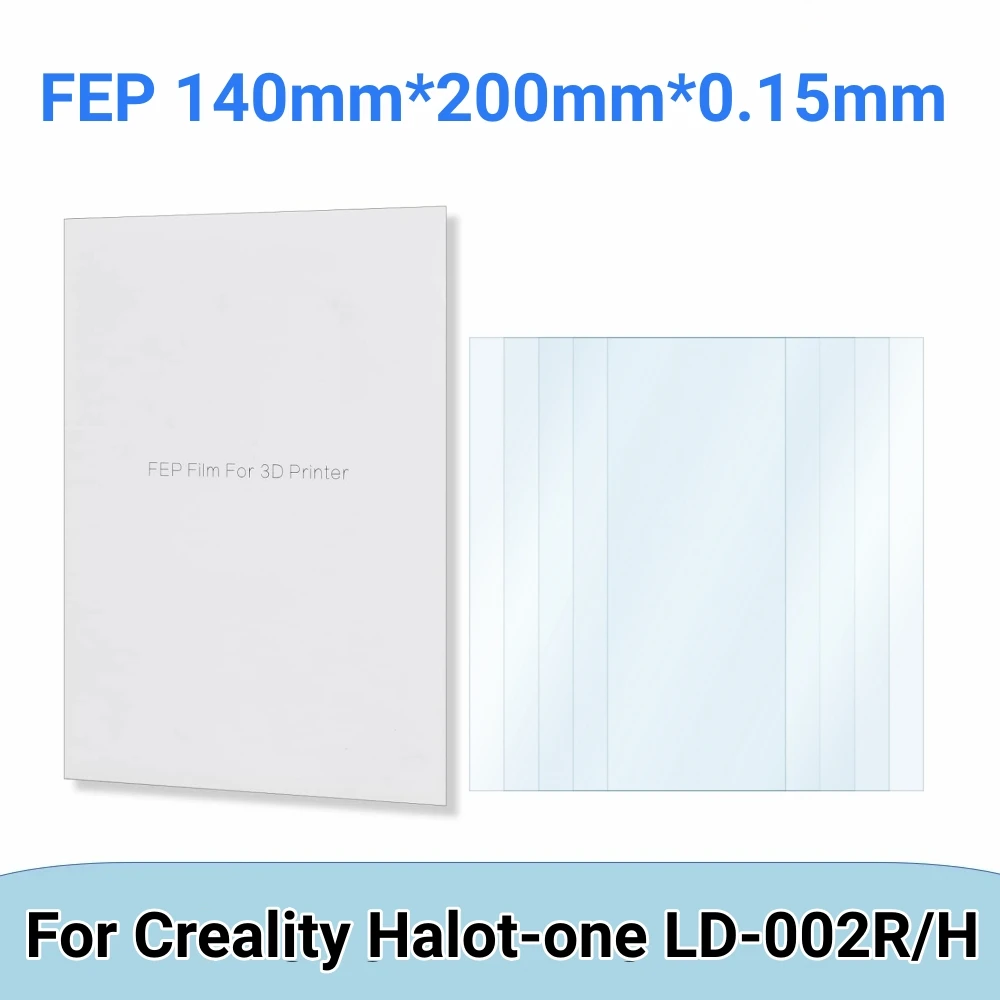 5Pcs FEP Film Release Films 200x140x0.15mm For Creality Halot-one/LD-002R/LD-002H LCD SLA DLP 3D Printer Parts Accessories