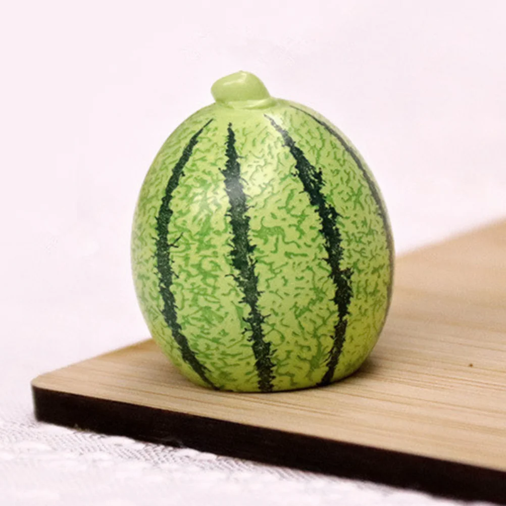 

12 Pcs Artificial Fruit Watermelon Fake Mini Watermelons Models Fruits Miniatures Food Play House Simulation