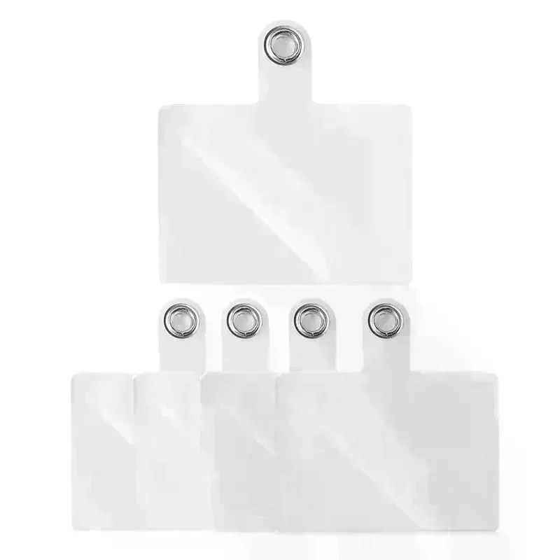 5/10Pcs Mobile Phone Anti-lost Lanyard Card Gasket Universal Transparent Clip Detachable Phone Hanging Cord Strap Tether Pad
