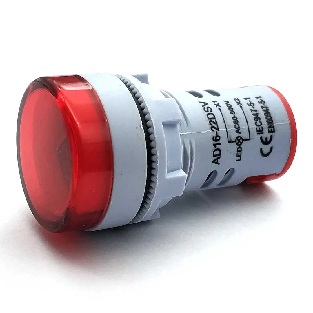 22 мм AD16-22DSV круглый цифровой вольтметр переменного тока 60-500 В мини-измеритель напряжения светодиодный цифровой дисплей вольтметр индикаторная лампа контрольная лампа
