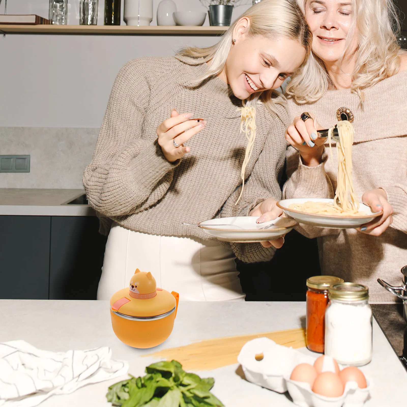 

1200Ml Filter Water Ramen Bowl Handle Design Leakproof Lid Bpa-Free Food Container For Home Kitchen School Use Bento