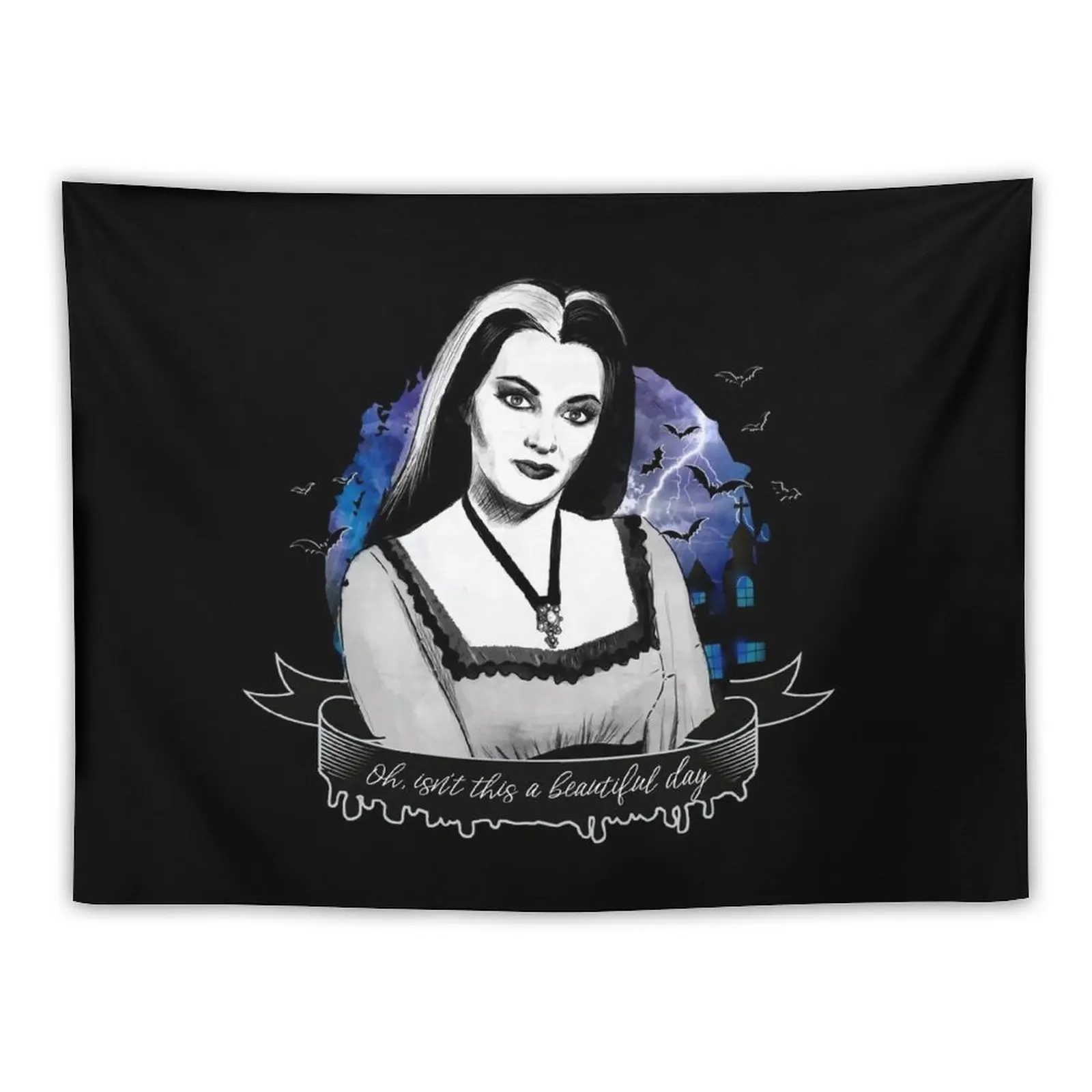 

New Goth Queens - Lily Munster Tapestry Bedroom Decor Decor For Room Wall Deco Decoration For Bedroom