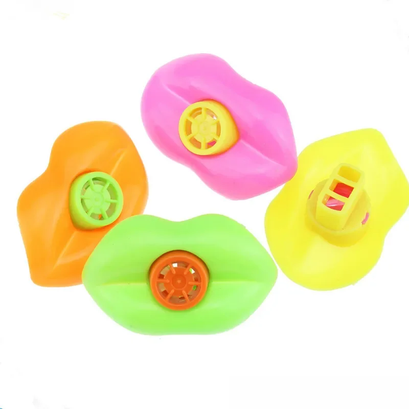 10Pcs Plastic Lip Whistles Kids Birthday Decoration Party Supplies Toys Noisemakers for Children Outdoor Camping Equipment Tools