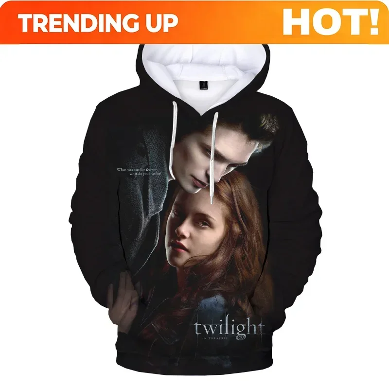 Customization The Twilight Saga 3D Print Hooded Sweatshirts Unisex Harajuku Streetwear Oversized Hoodies Men Fashion Casual Cool