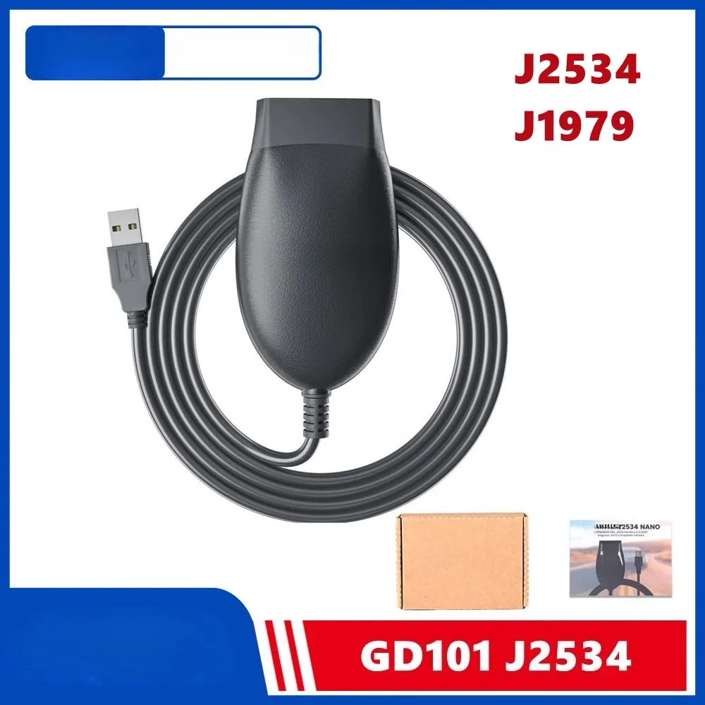 

GD101 J2534 Совместим с J2534 Passthru Diagnose J1979 Автоматический режим переключения совместимых транспортных средств