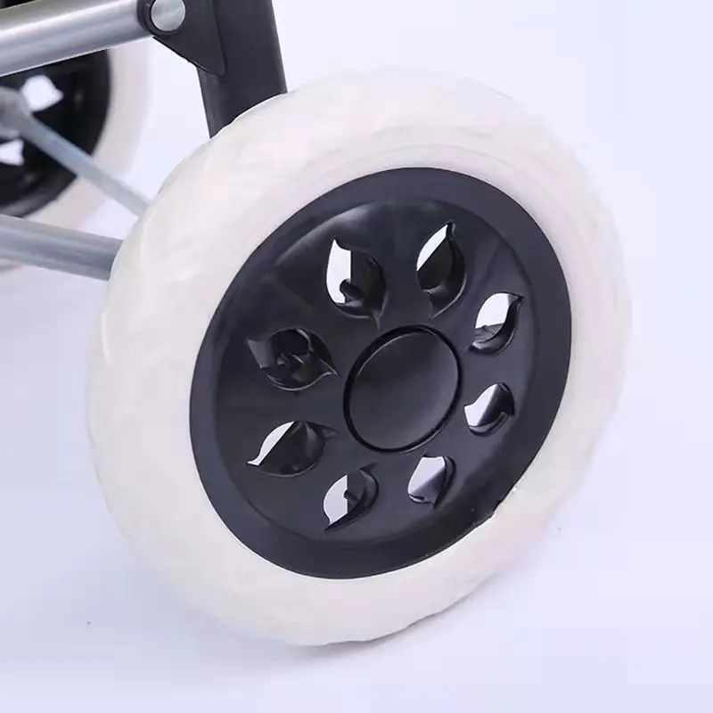 2pcs Shopping Cart 16cm Wheels for Shopping Cart and Trolley Dolly DIY Part Accessories Black Blue Red