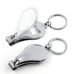 2 stks/pak Nagelknipper Sleutelhanger Flesopener Praktische Bieropener Sleutelhanger Draagbare Kering