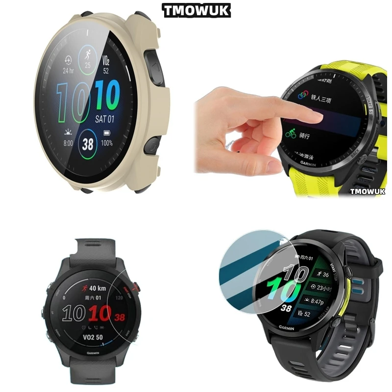

For Garmin Forerunner 645 735 745 935 945 955 965 970 Fenix 7 7S 7X Pro HD Tempered Glass 9H Anti - Scratch Ultra - Thin