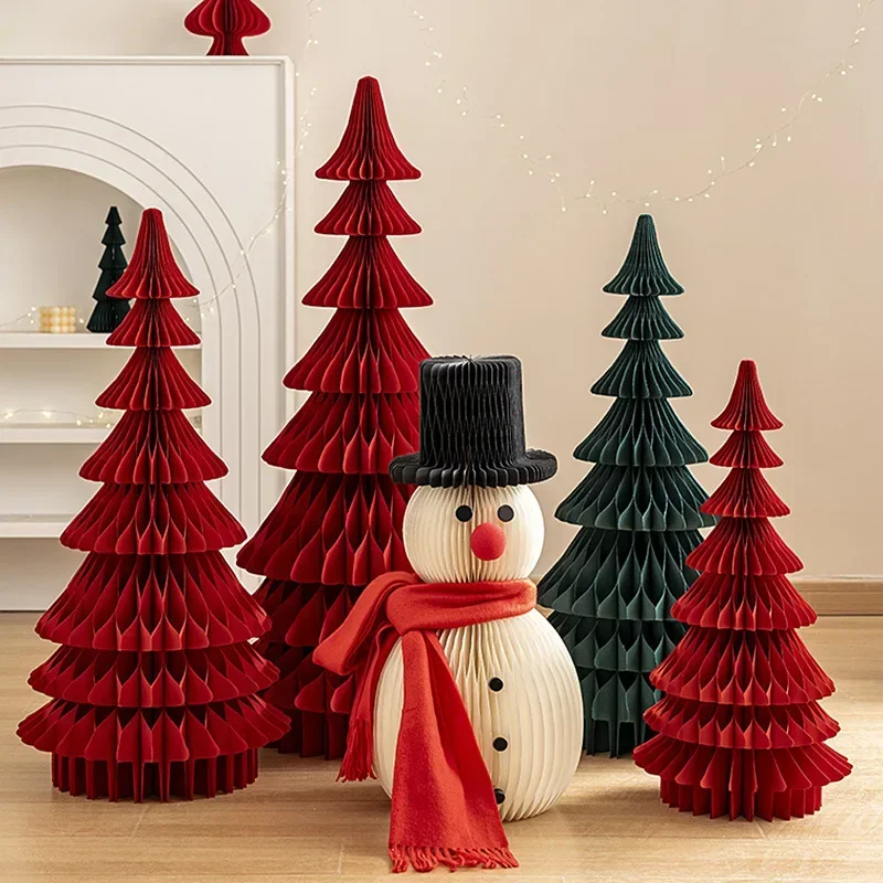 

Origami Christmas Tree and Snowman Decorations Pino Navidad Papel Plegable 2024 New Grinch Home Decor