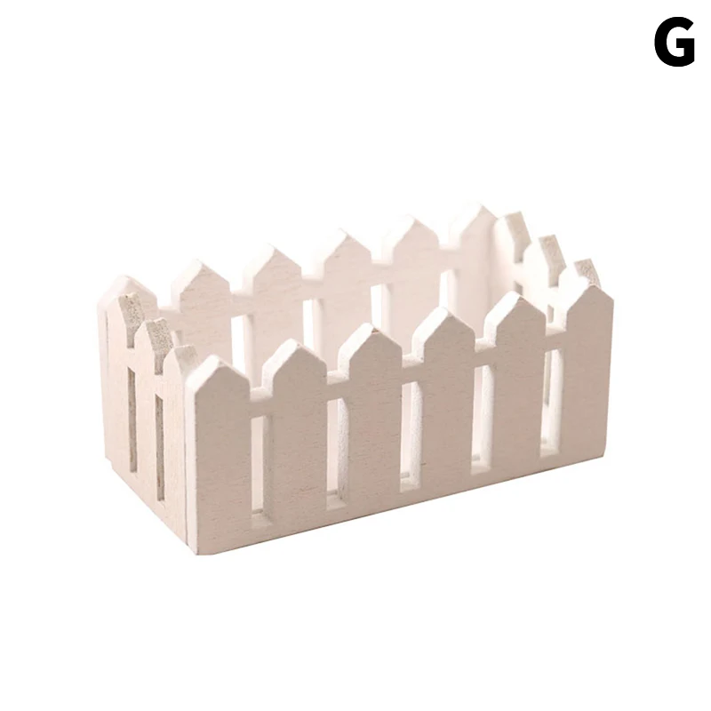 1:12 Dollhouse Miniature Fence Flower Basket Storage Basket Model Furniture Acessório para Doll House Garden Home Decor Kids Brinquedos