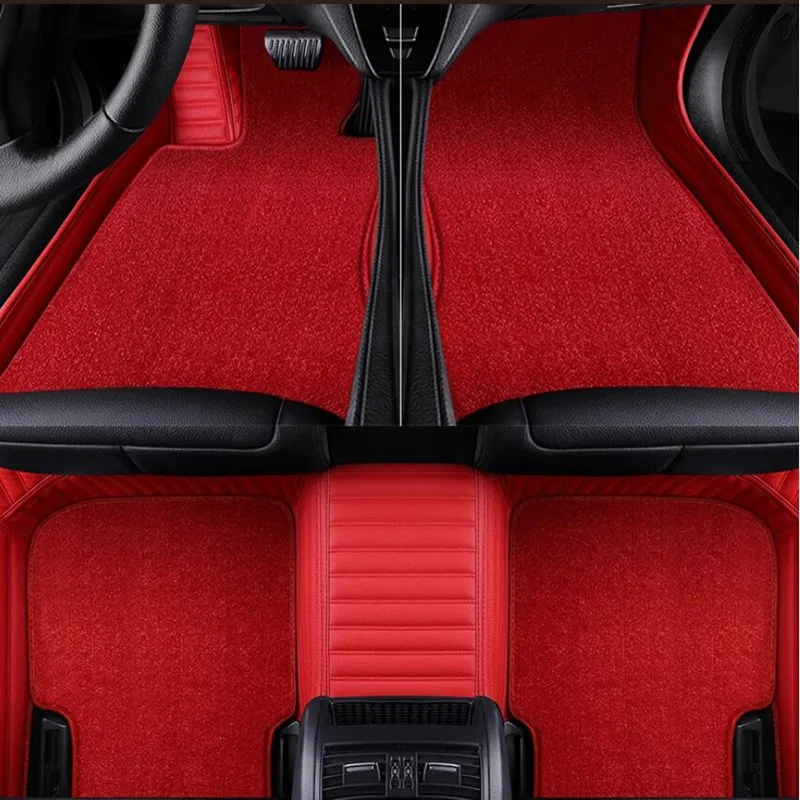 

High quality rugs, Custom special car floor mats for Porsche Macan EV 2025 waterproof double layers carpets for Macan 2024