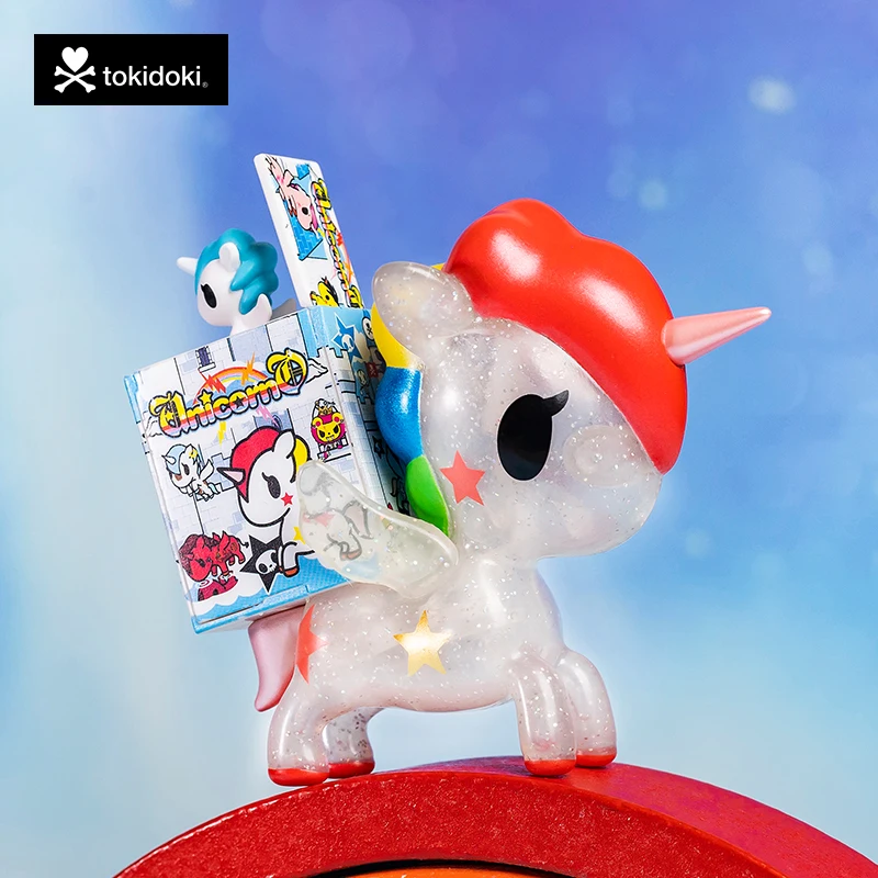 

Tokidoki Единорог Xing Di Na ограниченный выпуск, искусственные игрушки, фигурки ручной работы, кавайная кукла, модель, подарок на день рождения, загадочная коробка