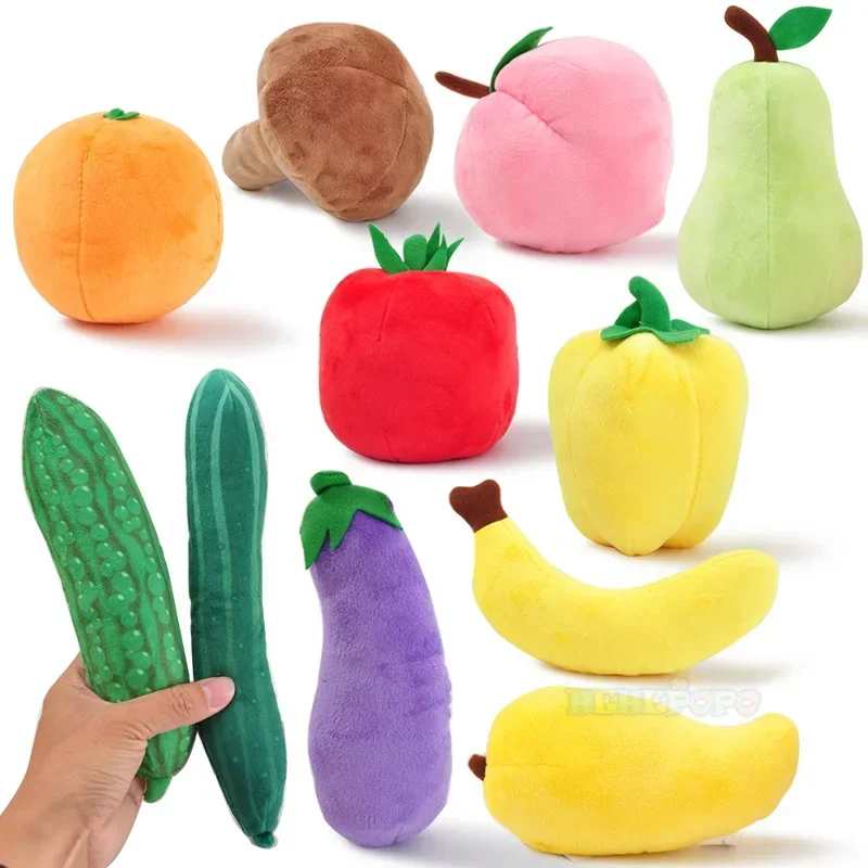 Aile fraise Fruits brocoli pastèque éducatif légumes en peluche doux peluche maison de jeu Simulation Fruits légumes