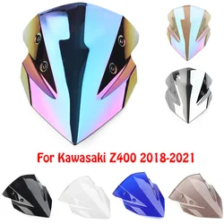 Motorcycle Double Bubble Windshield For Kawasaki Ninja Z400 Z 400 2018-2020 2021 2022 WindScreen Accessories Fairing Deflector