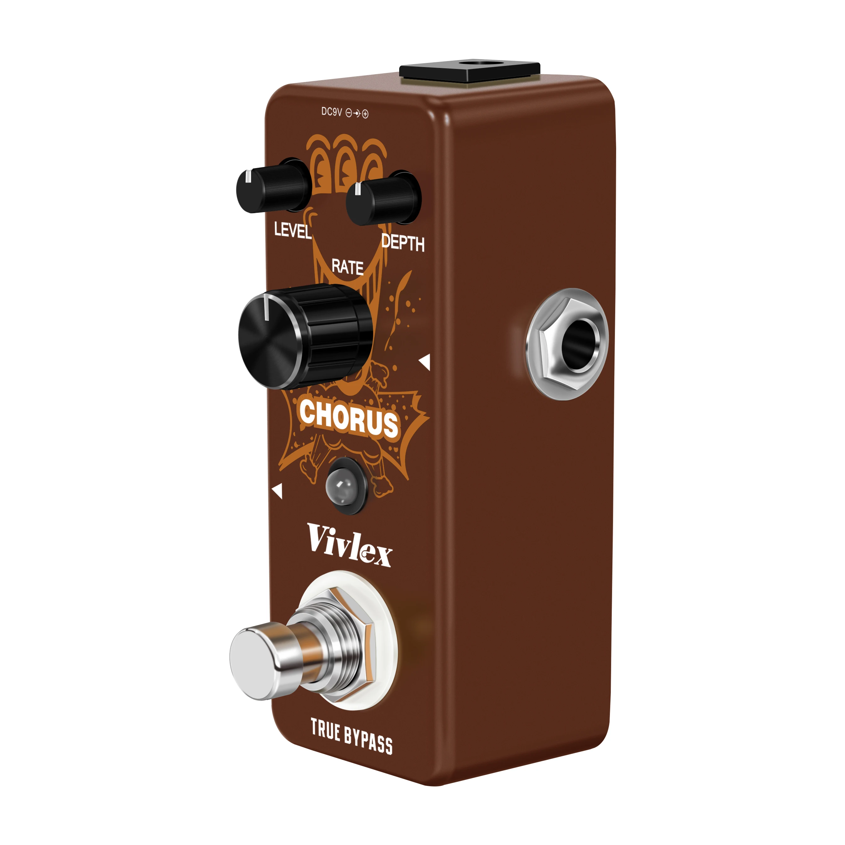 Vivlex Analog Chorus Guitar Effect Pedal Mini Single Pedal Classic Warm Chorus Tone Rate Depth Control for Electric Guitar view 6