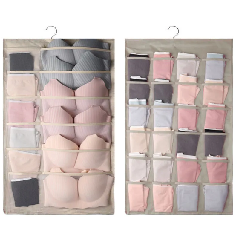 Underwear Hanging Storage Bag Durable Foldable Organizer For Bra Underwear Underpants Socks