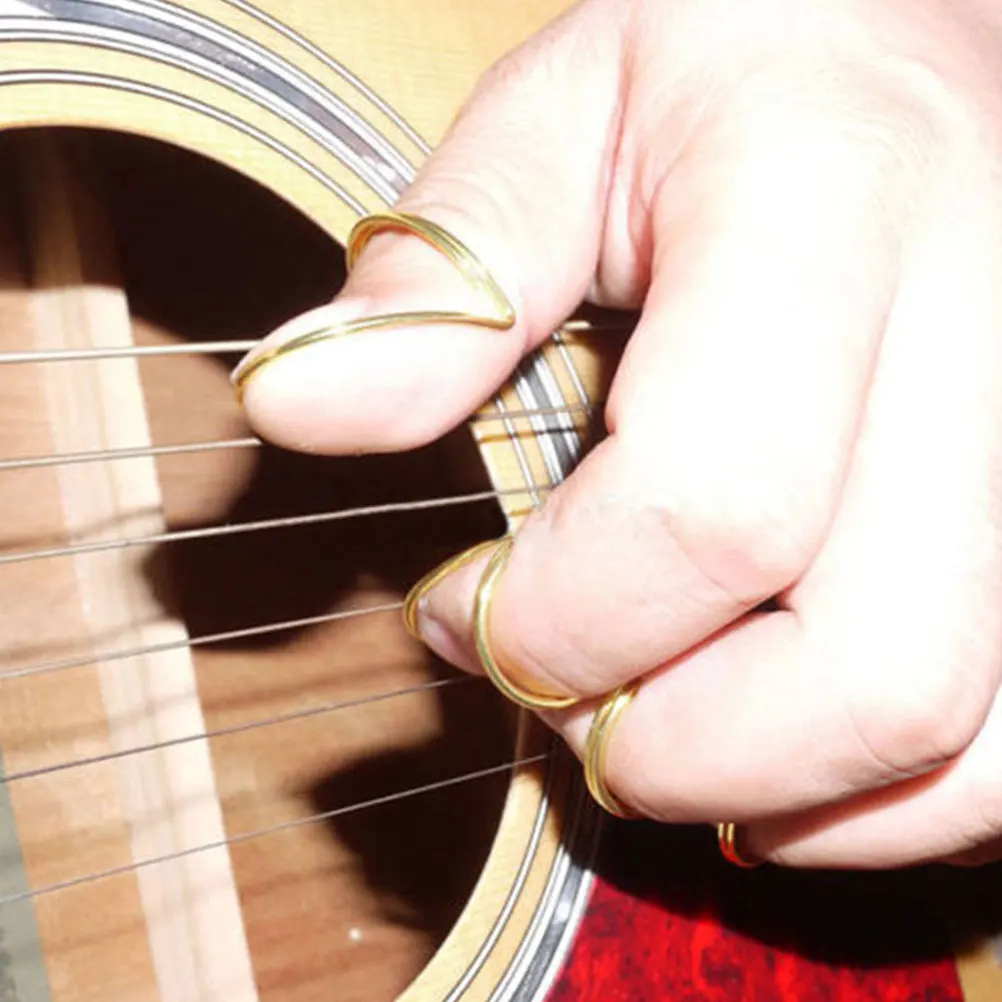 

8 Pcs Guitar Pick Finger Covers Protection for Tips Accessories Protectors Players Metal Picks Acoustic Guards