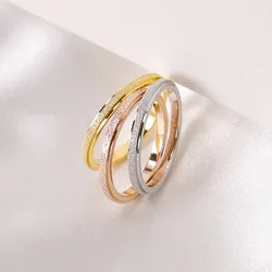 2mm Thin Stainless Steel Matte Stackable Ring Wedding Band for Women Girl Size 3-10