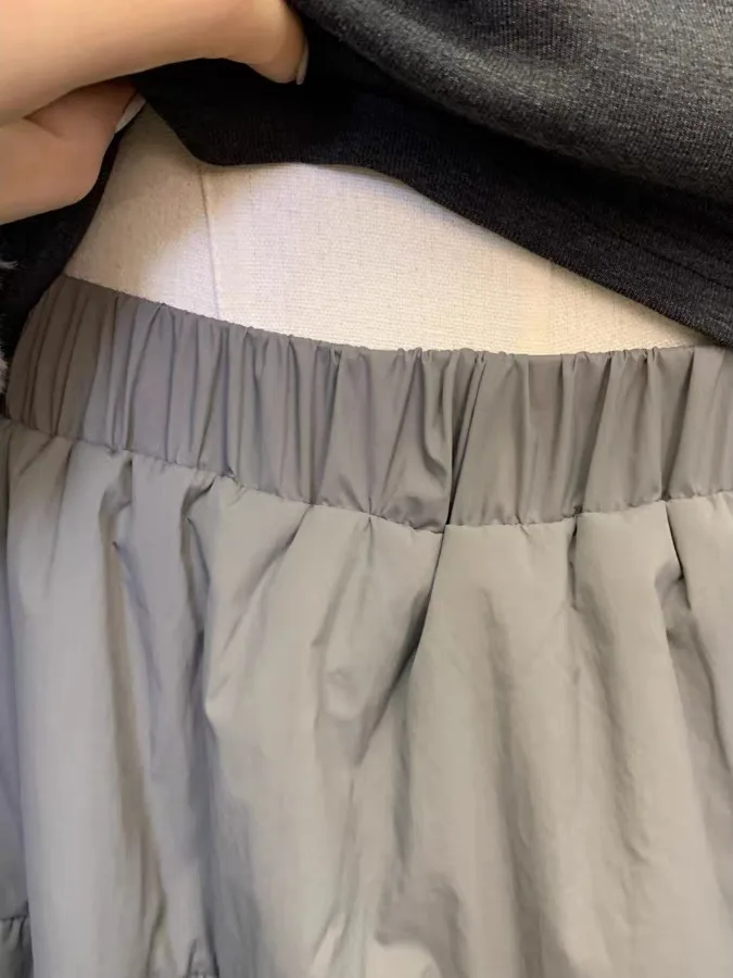 Coréen Sle couleur Pure ort f-longueur jupe femmes Faion printemps automne hiver marque étiquette supprimé coton bourgeon réduction de l'âge