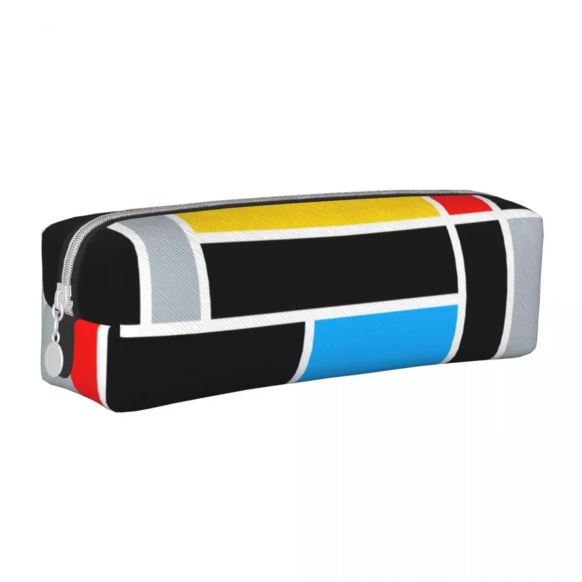 

Mondrian Style Pencil Cases Red Yellow Blue Squares Pen Box Bag Girl Boy Big Capacity Students School Zipper Pencilcases